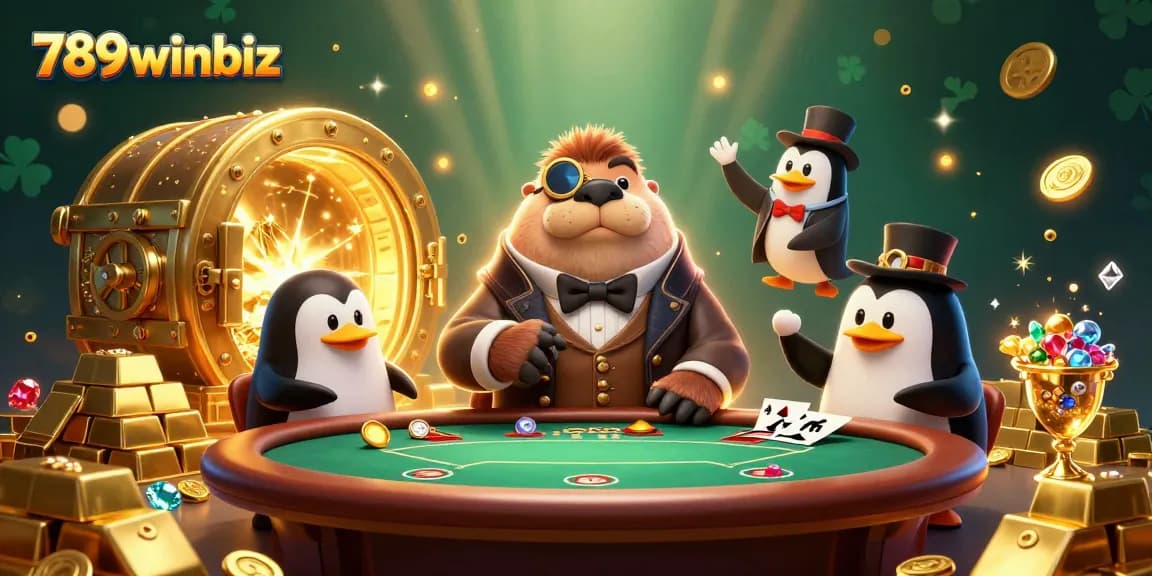 Experience exciting gameplay at 789winbiz with a lively underwater poker scene featuring unique characters.