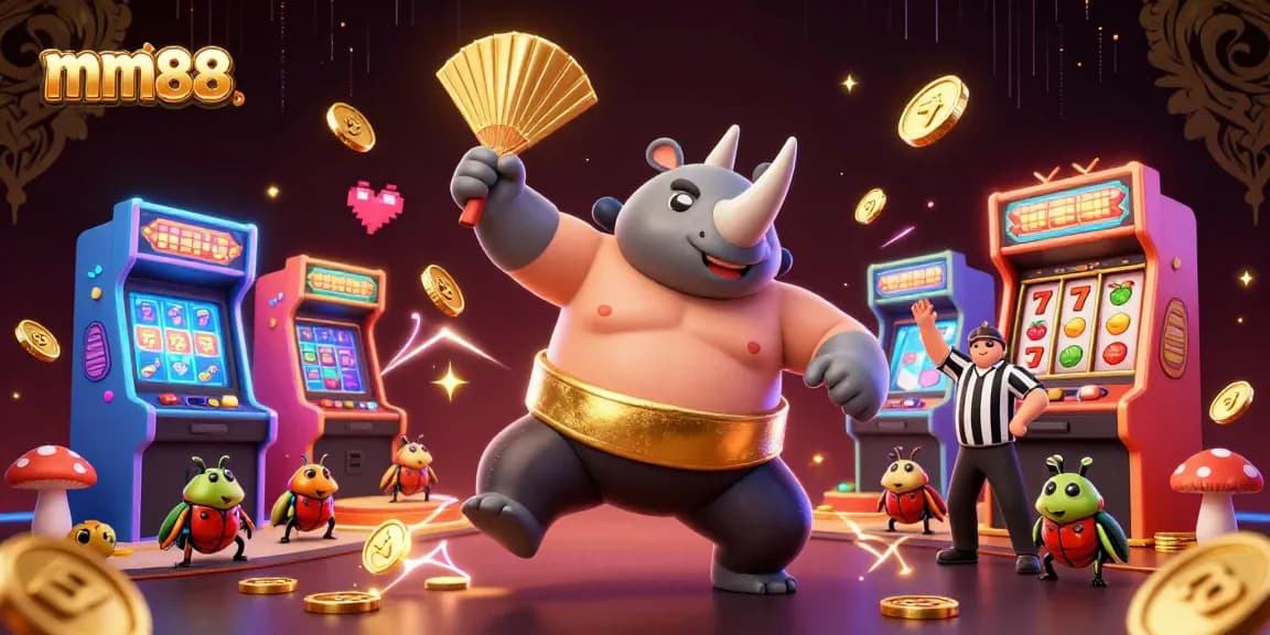 Experience exciting gameplay with mm88 as a rhino beetle champion dominates the casino world.