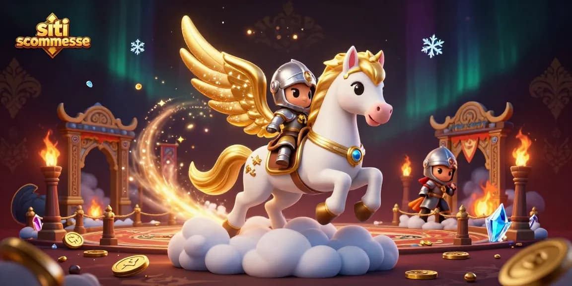 Scopri i siti scommesse con questa illustrazione vibrante di una scena di gioco avvincente.
