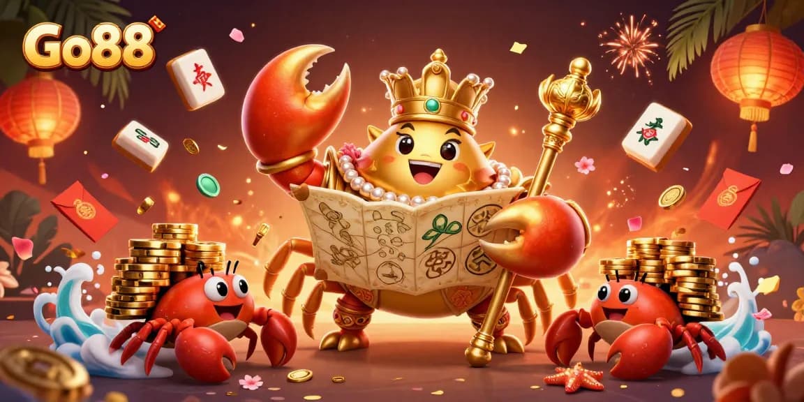 Experience Go88 gaming excitement with a vast treasure of slots, vibrant characters, and rich casino elements.