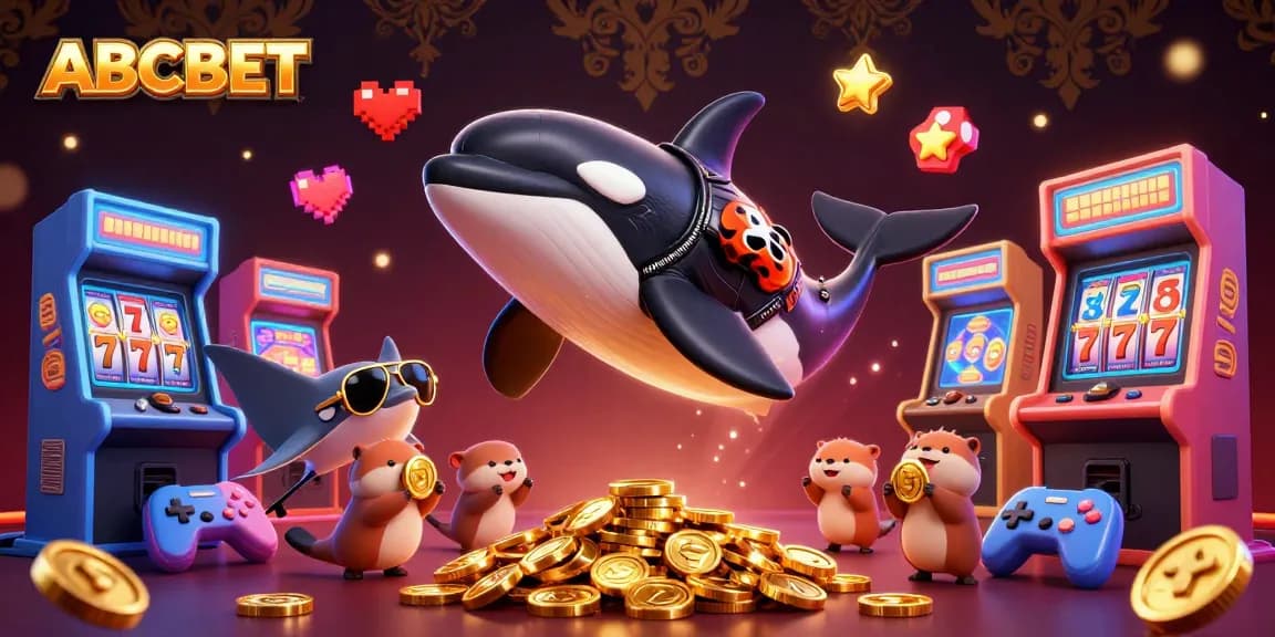 Exciting scene showcasing ABCBET with colorful casino characters and gaming elements.