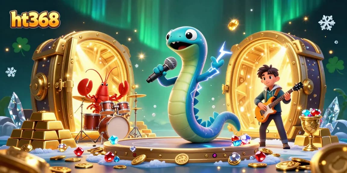 Engage in the exciting ht368 underwater casino experience with vibrant characters and treasure.