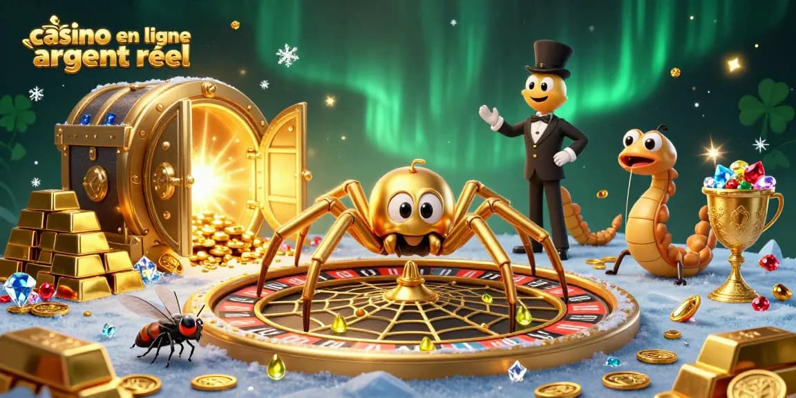 Jouez maintenant dans un casino en ligne argent réel sous une toile de roulette scintillante.