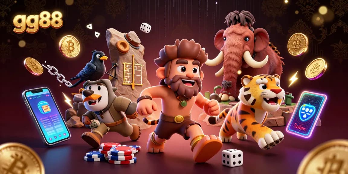 Experience thrilling gameplay at gg88, featuring lively characters and vibrant casino elements.