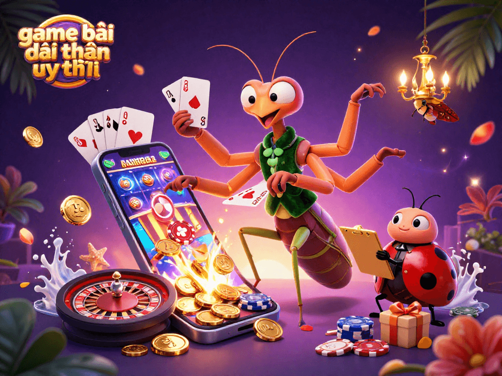 Experience thrilling wins in game bài đổi thưởng uy tín with vibrant casino characters and engaging gameplay.