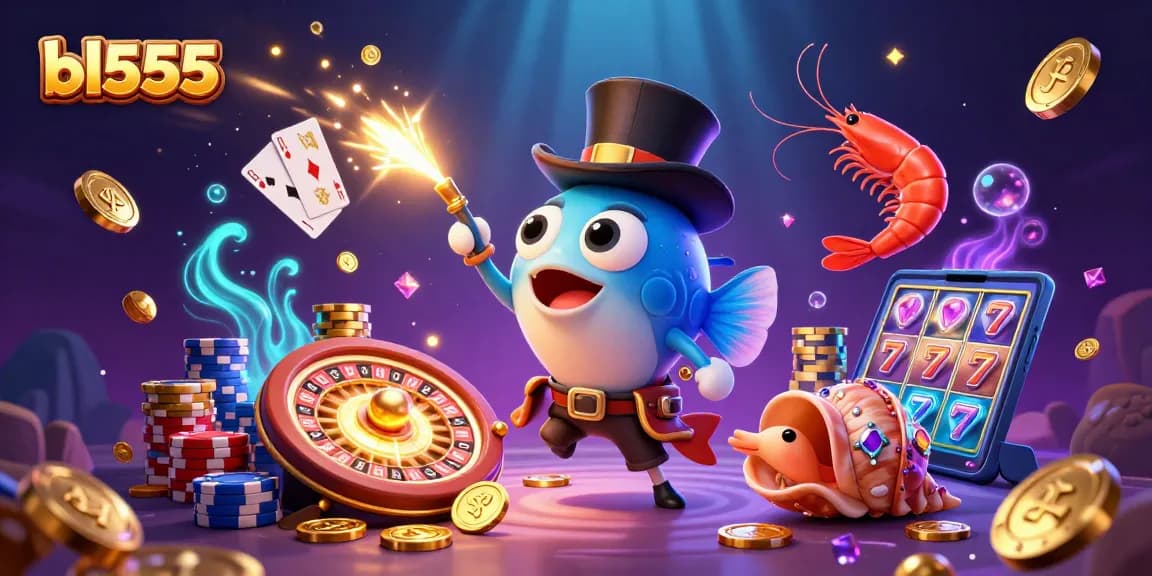 Experience the thrilling allure of bl555 with glowing gems and enticing golden coins in an underwater casino