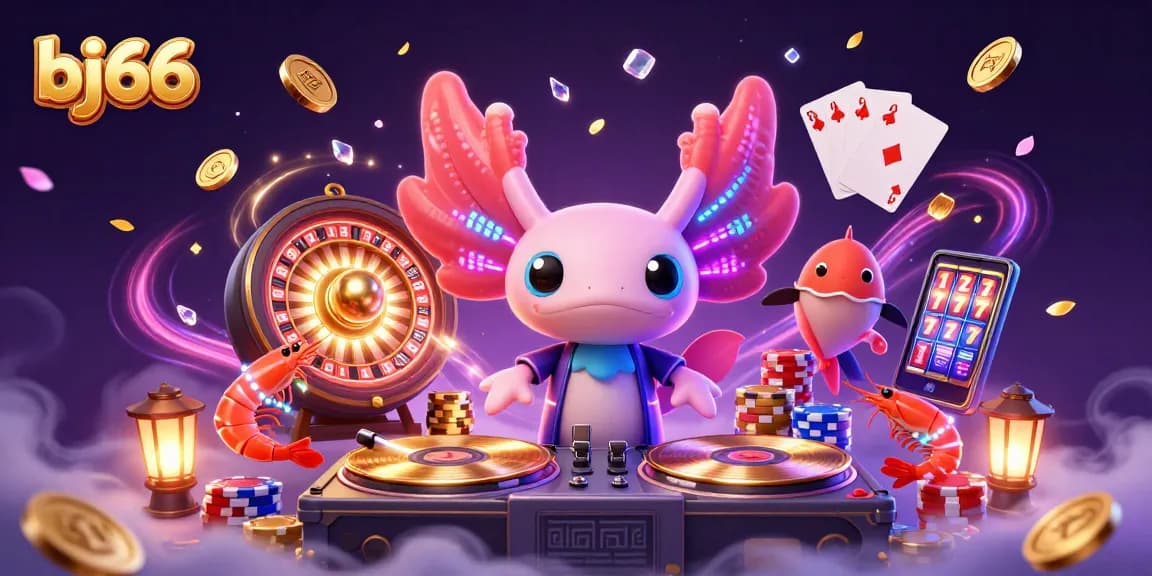 Experience the excitement of bj66 as the neon DJ controls the vibe of an underwater casino party.