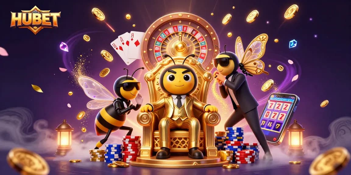 HUBET engages players with thrilling casino games, showcasing vibrant visuals and dynamic gaming elements.
