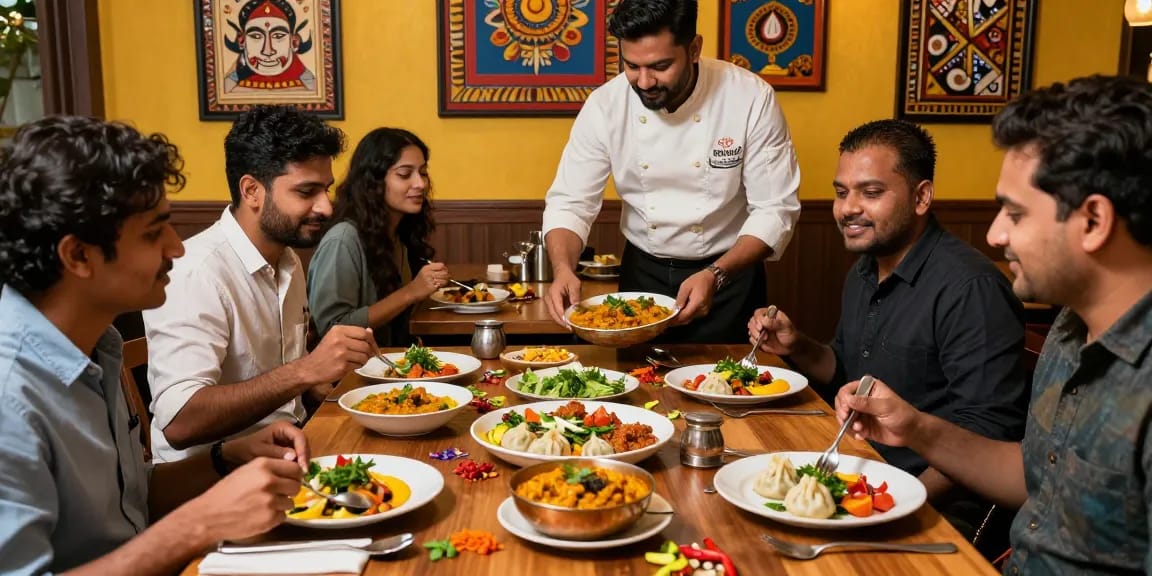 Enjoy authentic rokok 88 Indian curry and Nepalese momo in a vibrant dining atmosphere.