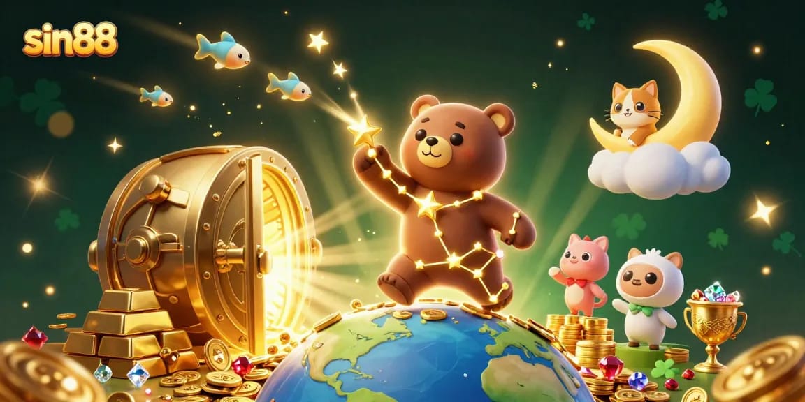 Experience thrilling gameplay in sin88 with vibrant casino elements and an enchanting 3D illustration.