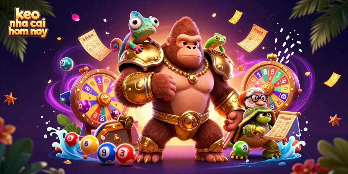 Engage in thrilling lottery action with keo nha cai hom nay featuring dynamic characters and colorful game elements.