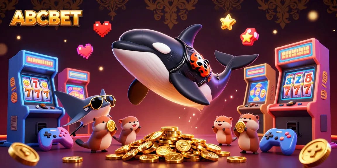 Exciting scene showcasing ABCBET with colorful casino characters and gaming elements.