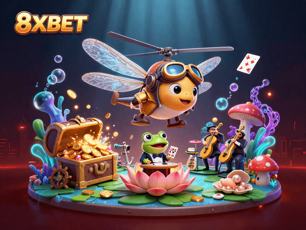 Experience thrilling gameplay with 8XBET's vibrant casino atmosphere and exciting gambling features