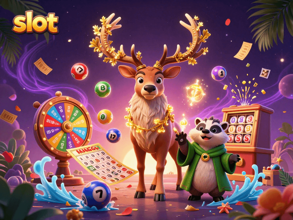 Engage in dynamic slot adventures with vibrant characters, winning elements, and magical visuals.