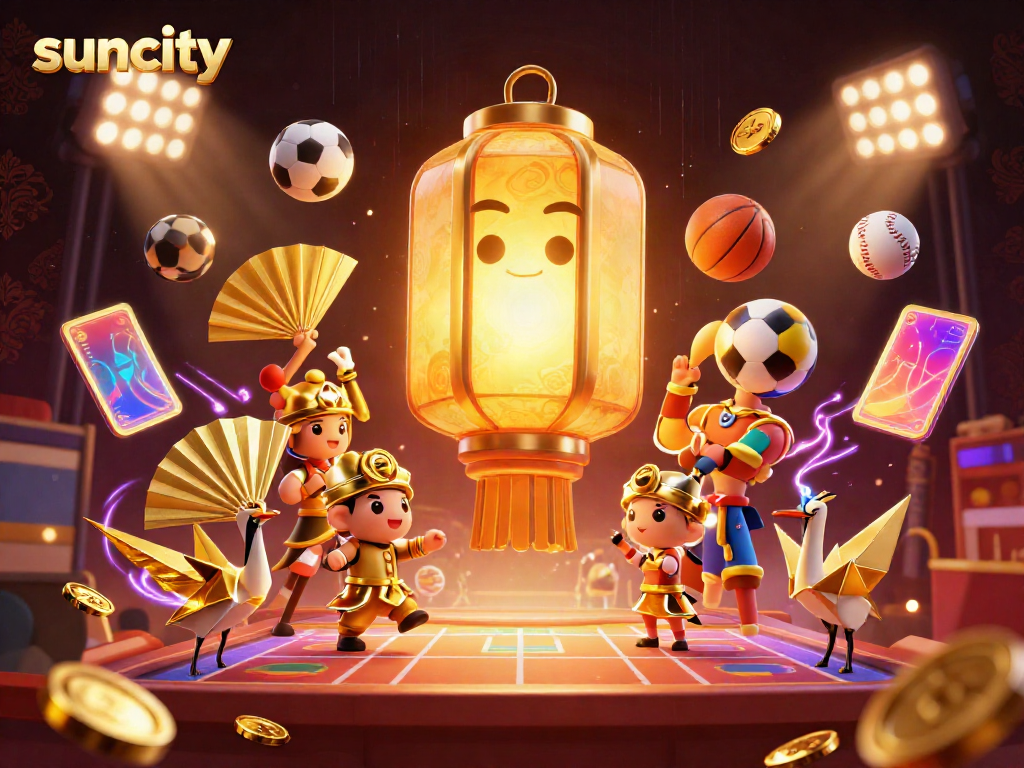 Experience vibrant gaming energy at Suncity casino with dynamic characters and action-packed elements.