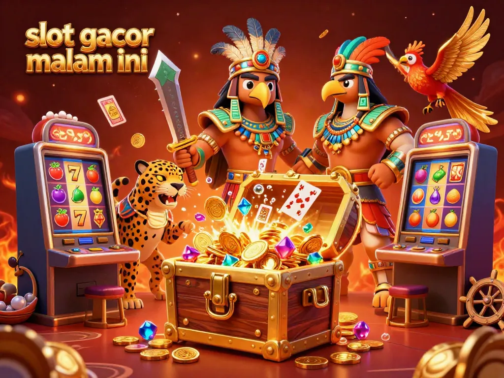Menggali jackpot besar dengan slot gacor malam ini di kasino bergaya Aztec, penuh kemewahan dan kekayaan.