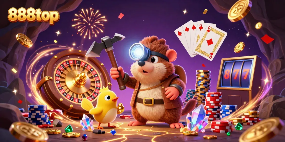 Win big at 888top with dynamic casino adventures featuring treasure, roulette, and gold!