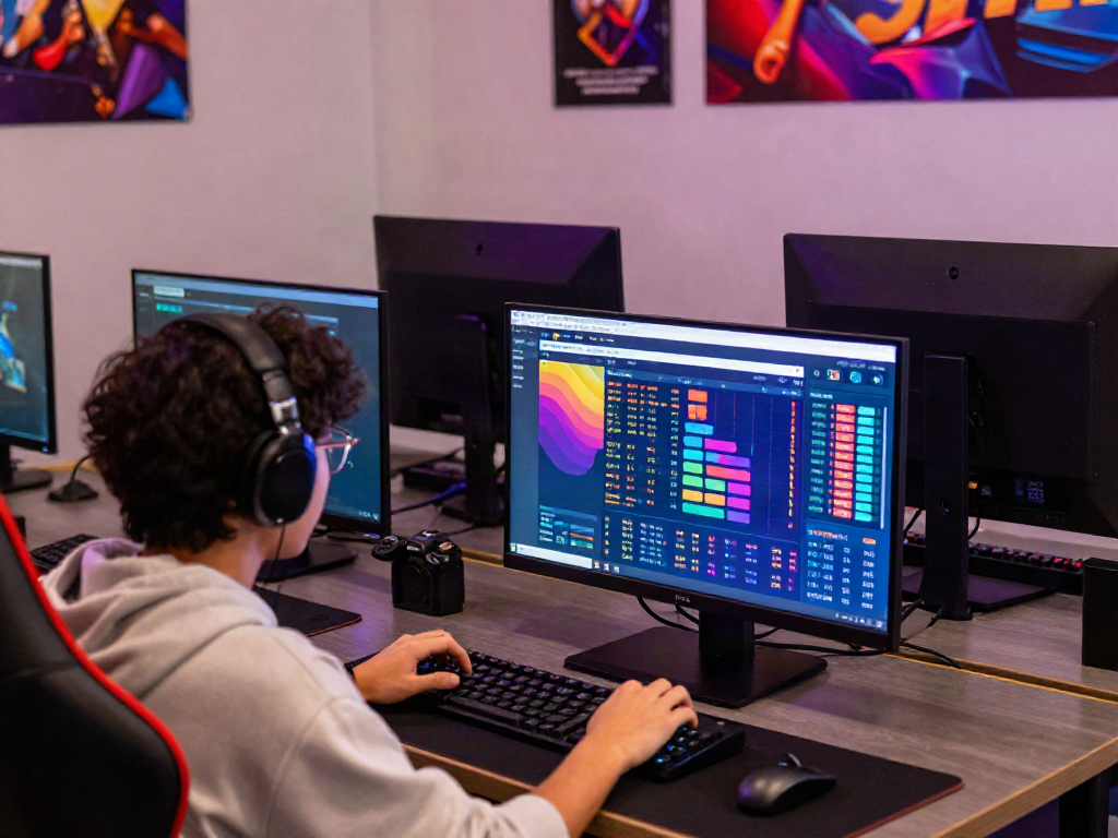 Engaged gamer analyzing Togel results on AMANAHTOTO platform for informed betting.