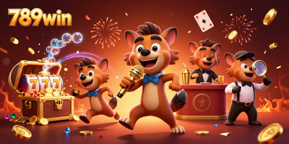 Engage with thrilling games at 789win, featuring vibrant casino characters and dynamic slot elements.