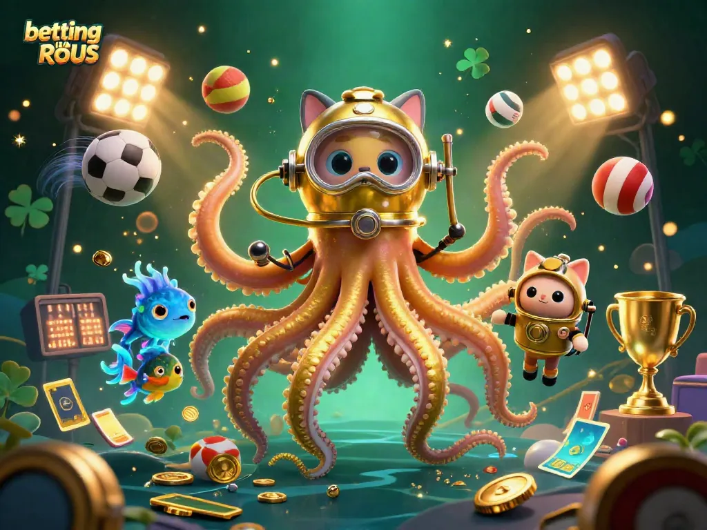 Experience thrilling betting uden ROFUS with golden kraken and diving cat in a dynamic 3D scene!