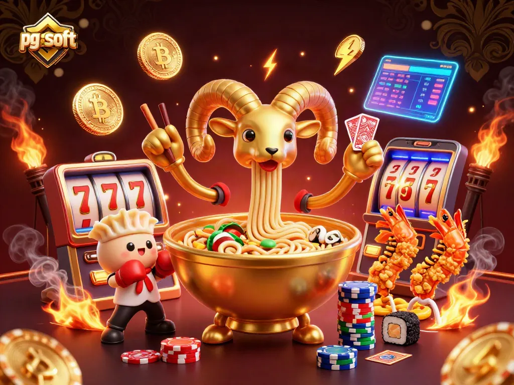Experience exciting gameplay with pg soft in this vibrant 3D casino illustration featuring dynamic elements and engaging characters.