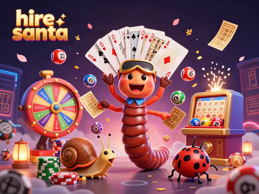 Engaging scene of a millipede dealer and friends showcasing excitement as you hire Santa for festive events.
