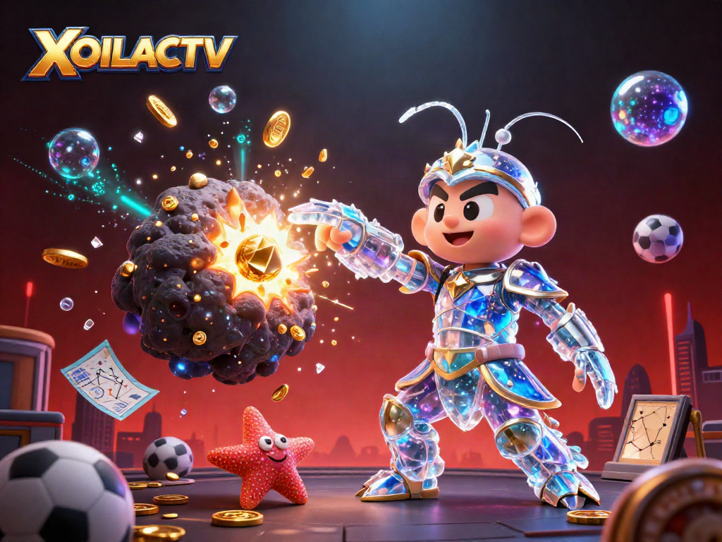 Experience the thrilling action of XOILACTV as vibrant characters engage in dynamic sports betting scenes filled with excitement and energy.