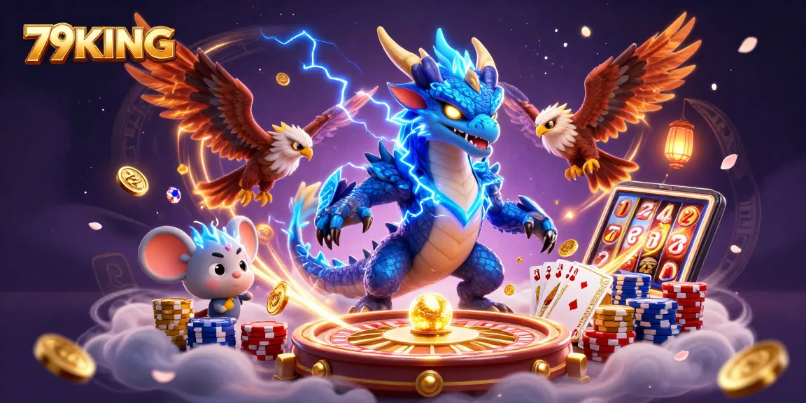 Experience thrilling wins at 79KING with golden coins, vibrant gameplay, and dynamic casino elements.