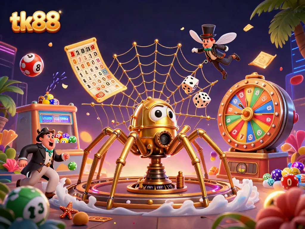 Experience thrilling gameplay at tk88 with vibrant casino elements and stunning 3D visuals.