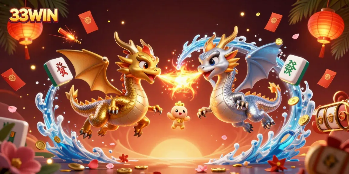 Engage in thrilling gameplay with 33WIN through captivating dragons and casino elements.