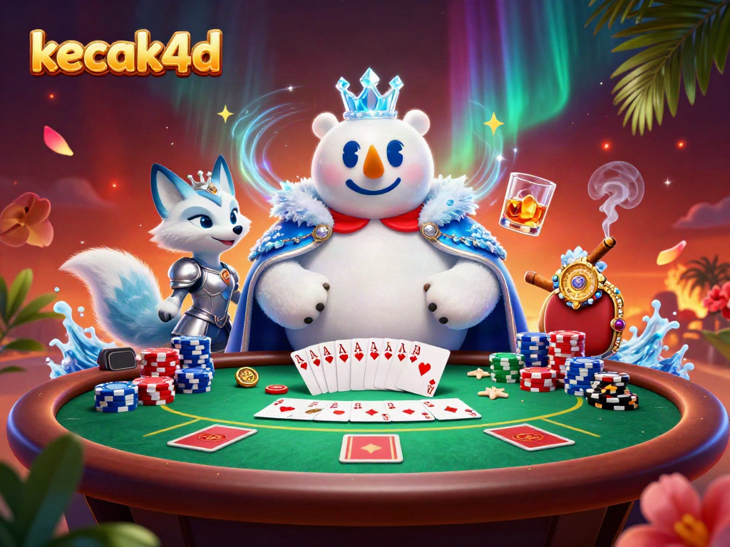 Experience the excitement of kecak4d with a vibrant scene packed with poker action and energy.