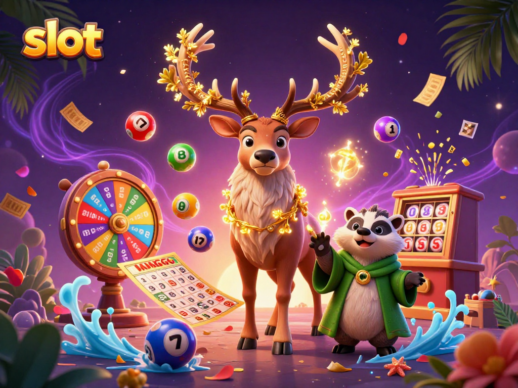 Engage in dynamic slot adventures with vibrant characters, winning elements, and magical visuals.