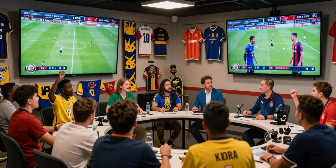Fans enjoying kora live streaming of football matches with excitement.